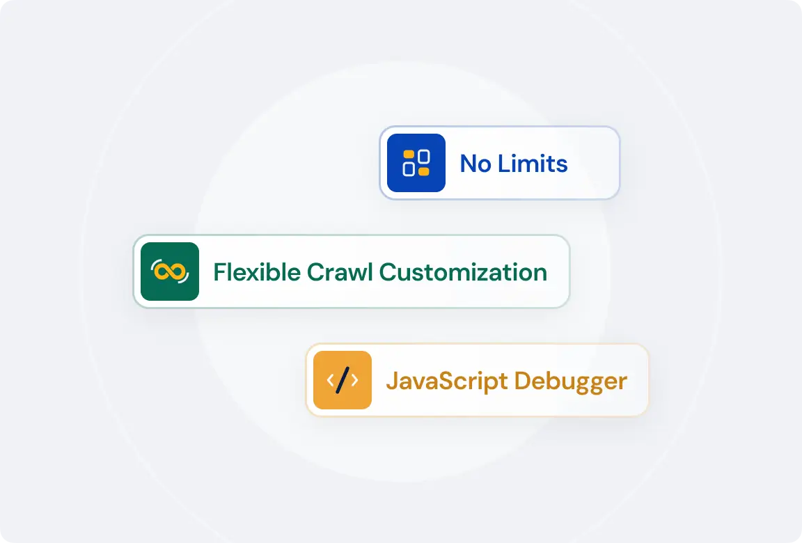 Cloud crawl configuration panel