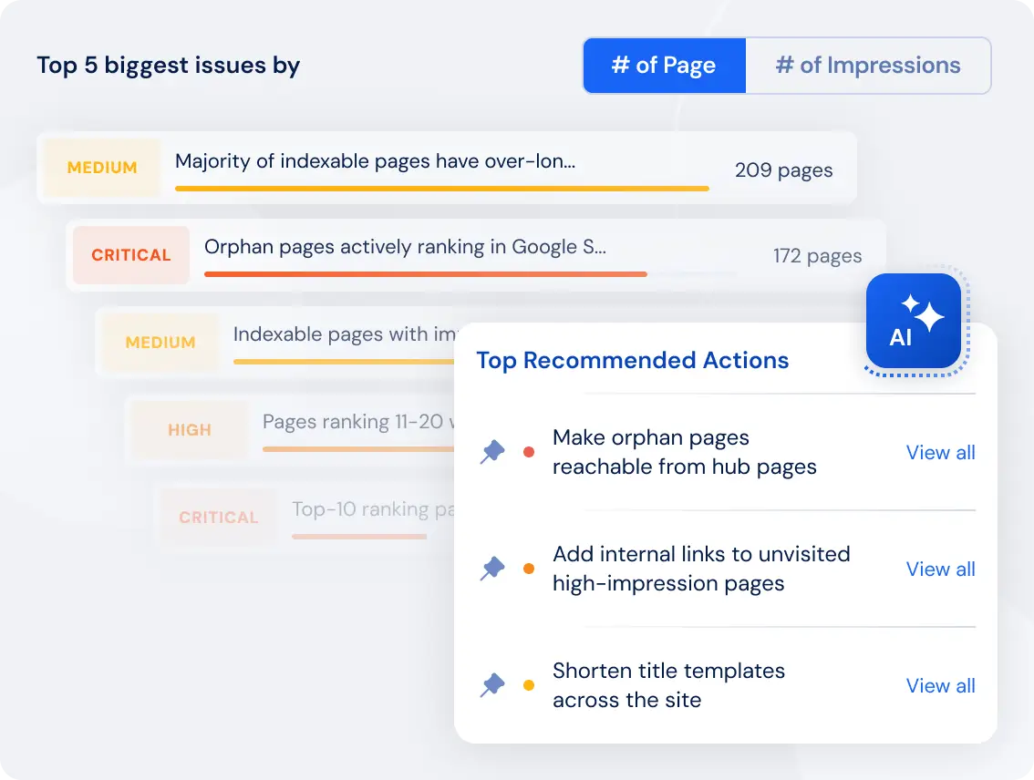 AI Internal Linker dashboard