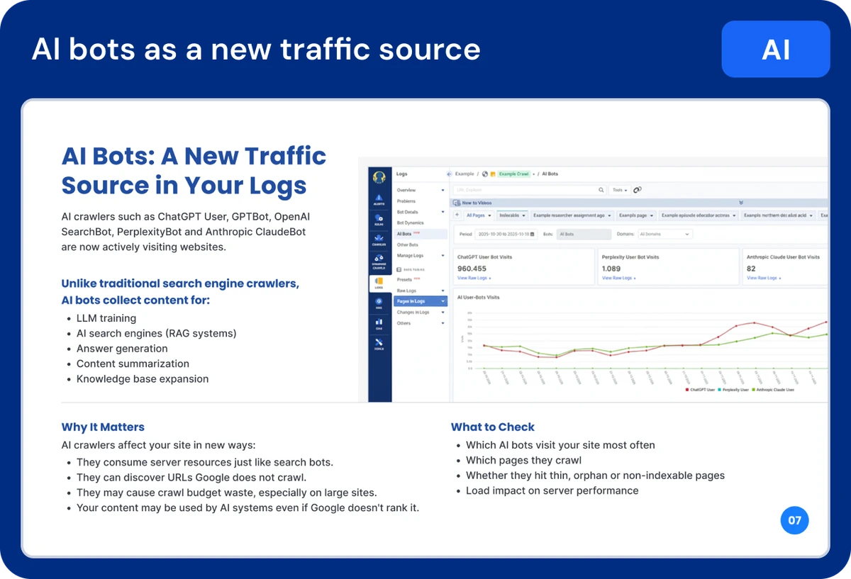 SEO log analysis checklist page 1