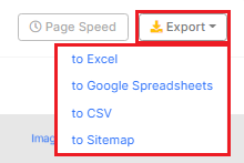 How to export image alt attributes report - JetOctopus