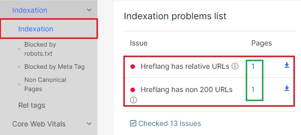 How to check hreflang with JetOctopus - STEP 2 - JetOctopus