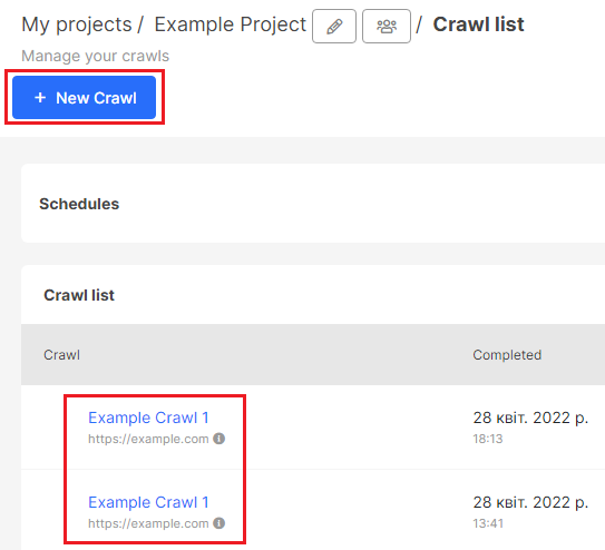 How to check canonicals with JetOctopus - step 1