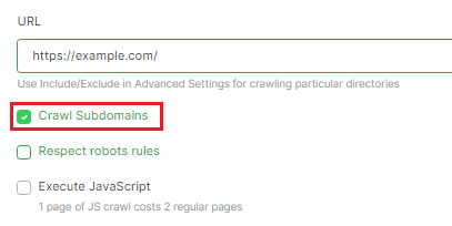 How to crawl subdomains? - JetOctopus
