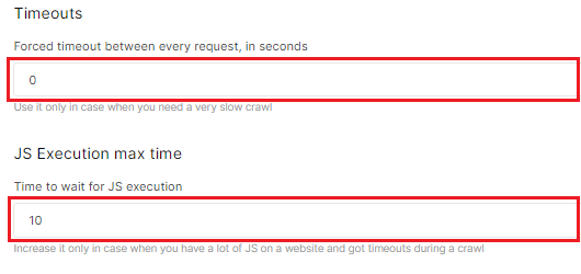 How to set up an additional delay between requests - JetOctopus