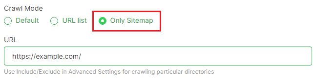 How to submit sitemaps for testing in JetOctopus - Step 5 - JetOctopus