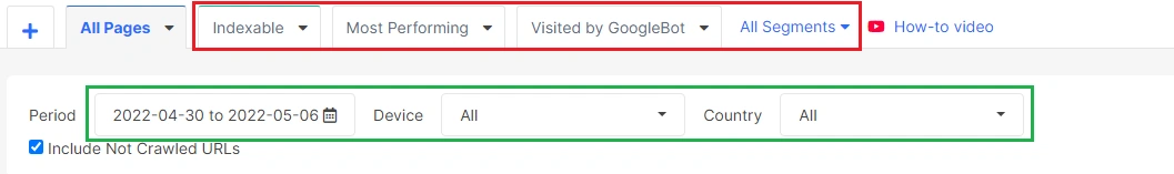 Product Update. GSC by Countries - Segment - JetOctopus