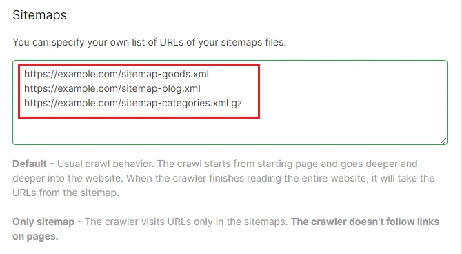 How to submit sitemaps for testing in JetOctopus - Step 2 - JetOctopus How to submit sitemaps for testing in JetOctopus - Step 2 - JetOctopus