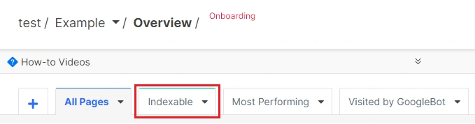 Why are URLs being displayed as non-indexable in crawl results - JetOctopus - Step 1