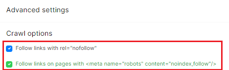 How to crawl rel = "nofollow" or <meta name = "robots" content = "noindex, follow" /> pages - JetOctopus