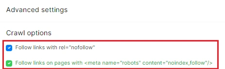 How to crawl rel = "nofollow" or <meta name = "robots" content = "noindex, follow" /> pages - JetOctopus