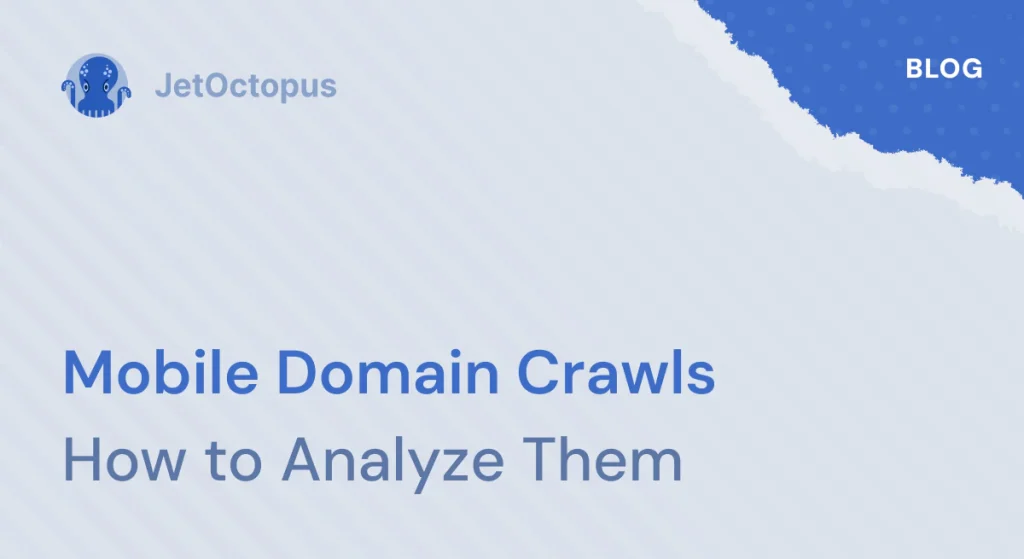 How to analyze crawl results for a separate mobile domain