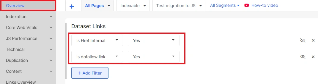 How to analyze internal linking with JetOctopus - Step 3 How to analyze internal linking with JetOctopus - Step 3