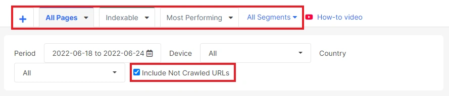How to analyze website performance by countries in SERP - JetOctopus - Step 3 How to analyze website performance by countries in SERP - JetOctopus - Step 3