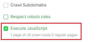 How to check JS website with JetOctopus - step 1