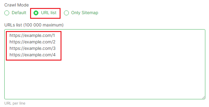 How to check JS website with JetOctopus - step 2