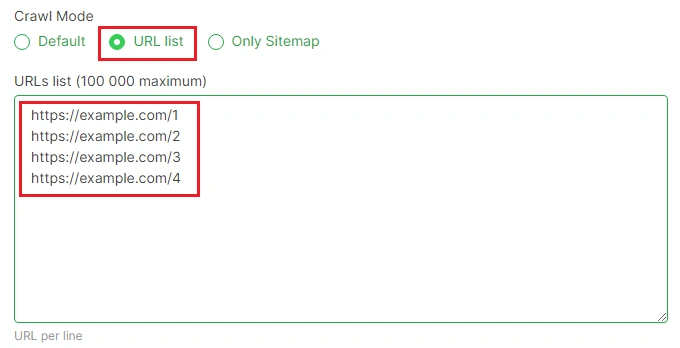 How to check JS website with JetOctopus - step 2