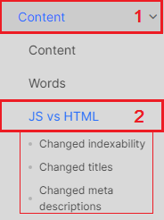 How to check JS website with JetOctopus - step 9