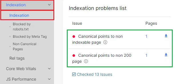 How to check canonicals with JetOctopus - step 5 How to check canonicals with JetOctopus - step 5