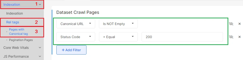 How to check canonicals with JetOctopus - step 8 How to check canonicals with JetOctopus - step 8