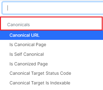 How to check canonicals with JetOctopus - step 9