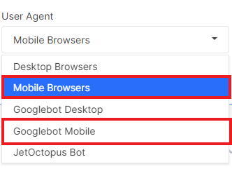 How to crawl separate mobile domains with JetOctopus - Step 1