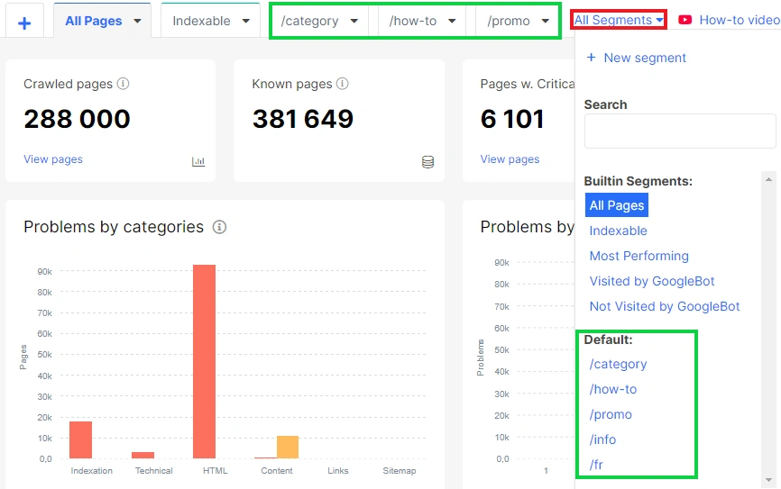 How to create segments - JetOctopus - 2 How to create segments - JetOctopus - 2