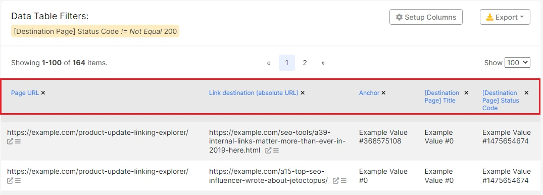 How to find links to broken pages - Step 2