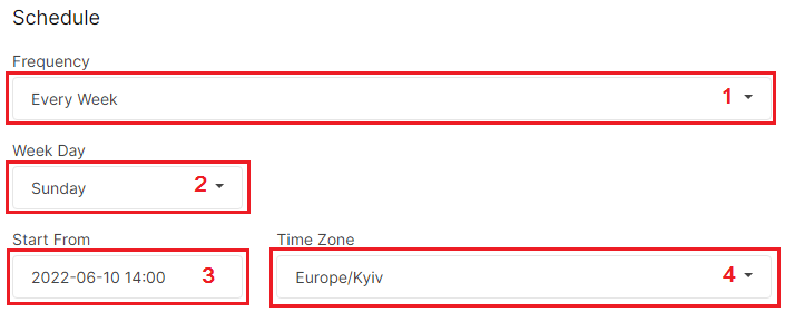 How to schedule a crawl - JetOctopus - Step 2