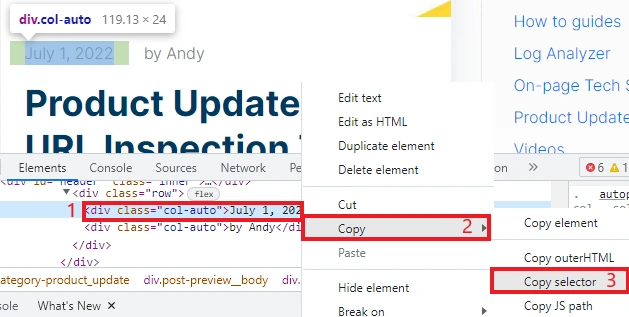 Custom extraction - JetOctopus