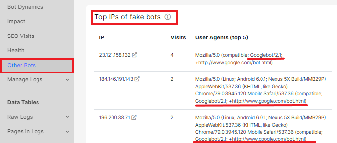 How to analyze what types of search robots visit your website - JetOctopus - 6