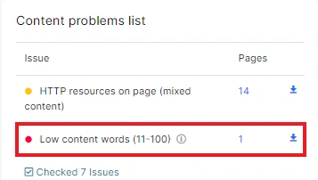 How to check pages with low content words - JetOctopus - 3 How to check pages with low content words - JetOctopus - 3