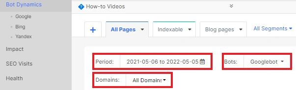 How to find out the frequency of scanning by search robots with JetOctopus - 5 How to find out the frequency of scanning by search robots with JetOctopus - 5
