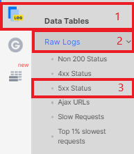 How to check 5xx URLs in logs with JetOctopus - 4