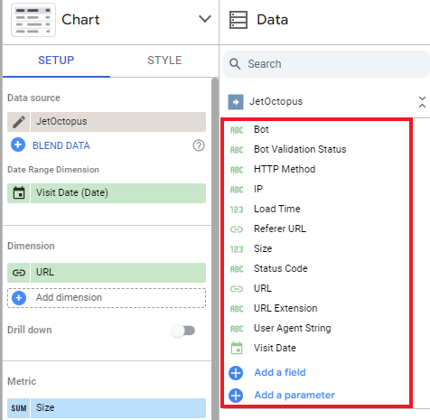 How data export to DataStudio works - JetOctopus - 9