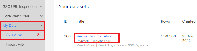 How to check redirects during a website migration with JetOctopus - 3