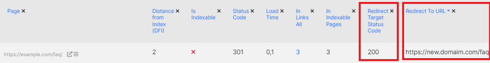 How to check redirects during a website migration with JetOctopus - 6