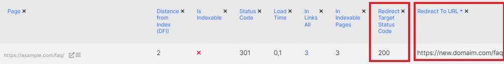 How to check redirects during a website migration with JetOctopus - 6
