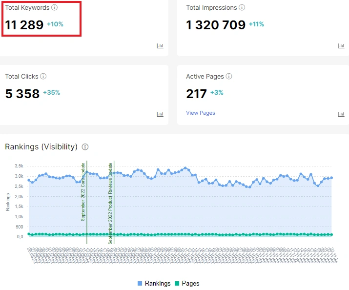 How to find all the keywords for which your website is ranking on Google - JetOctopus - 1