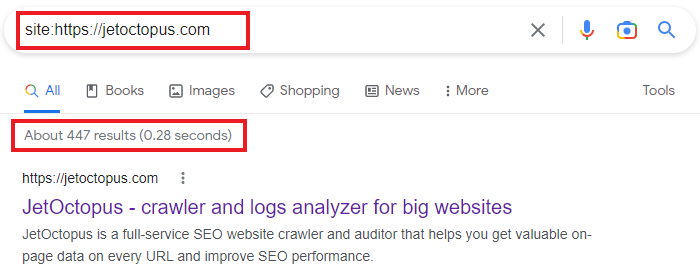 Why does the data in Google Search Console differ from the number of indexable pages in crawl results? - JetOctopus crawler - 1