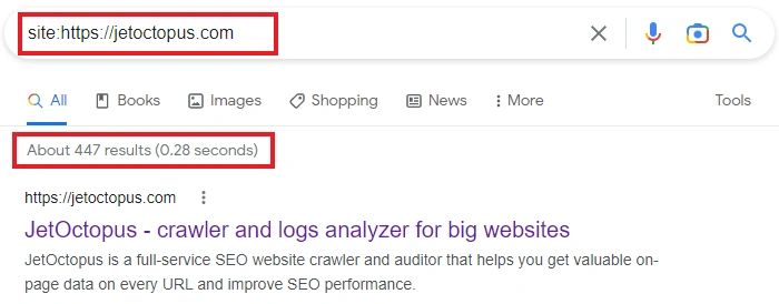 Why does the data in Google Search Console differ from the number of indexable pages in crawl results? - JetOctopus crawler - 1
