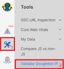 Product Update. Verifying Googlebot with JetOctopus - 1