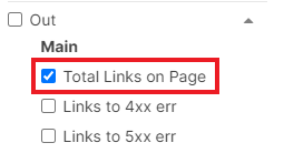 How to count the number of outlinks on the page - JetOctopus - 3