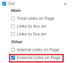 How to find out the number of internal outlinks on a page - JetOctopus - 7