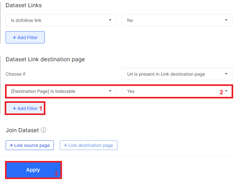 How to find all nofollow internal links pointing to indexable pages - JetOctopus SEO Crawler 5