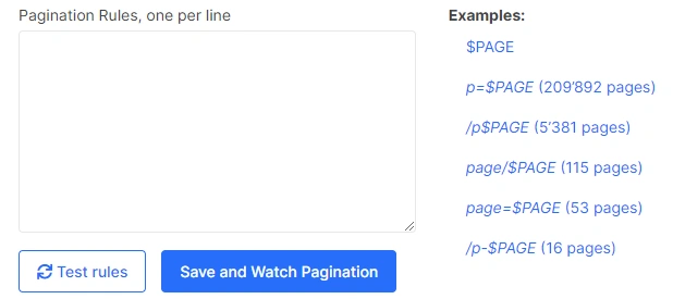Product Update. Pagination rule examples so that you can better analyze pagination - JetOctopus crawler - 1