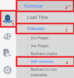 Self-redirecting URLs - what's the reason - JetOctopus - 3