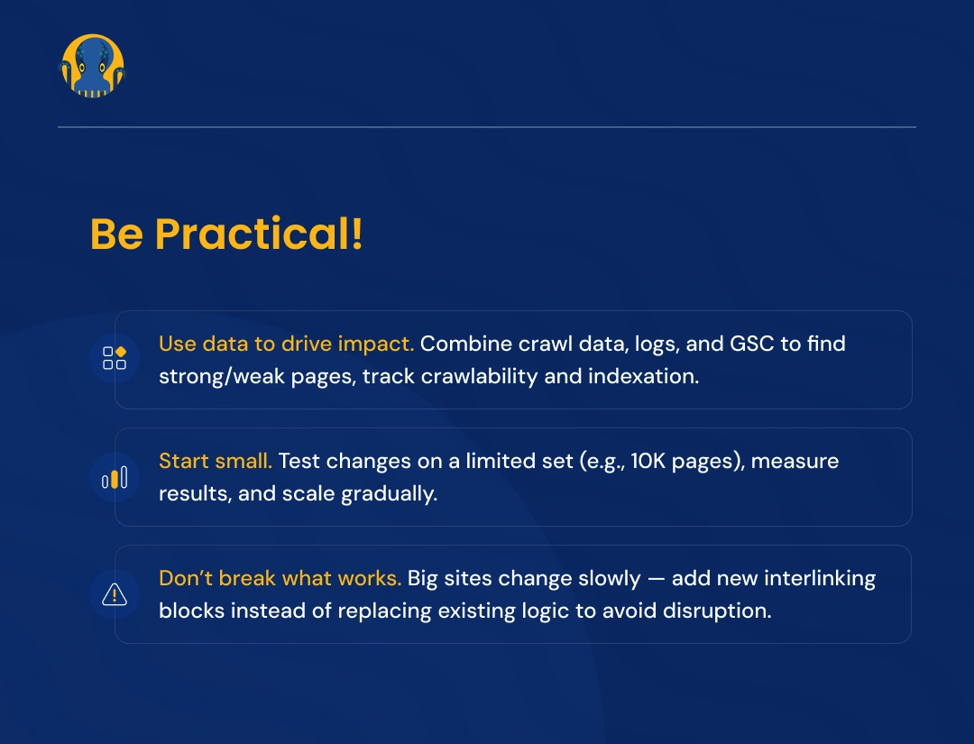 practical approach to internal linking